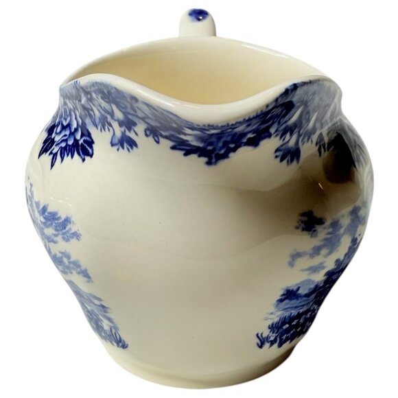 English Village Salem China Co Sugar Bowl With Lid & Creamer Set England Vintage - Picture 13 of 16